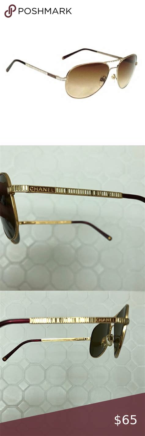 chanel rhinestone aviator sunglasses